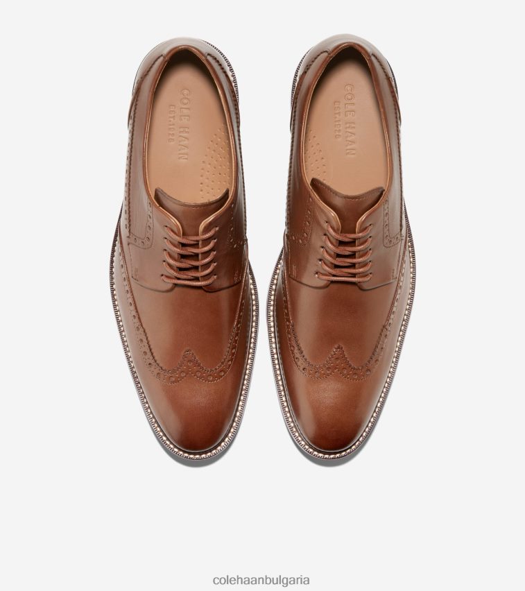 Cole Haan Warren wingtip oxford мъже 84PB6Z463 британски тен обувки