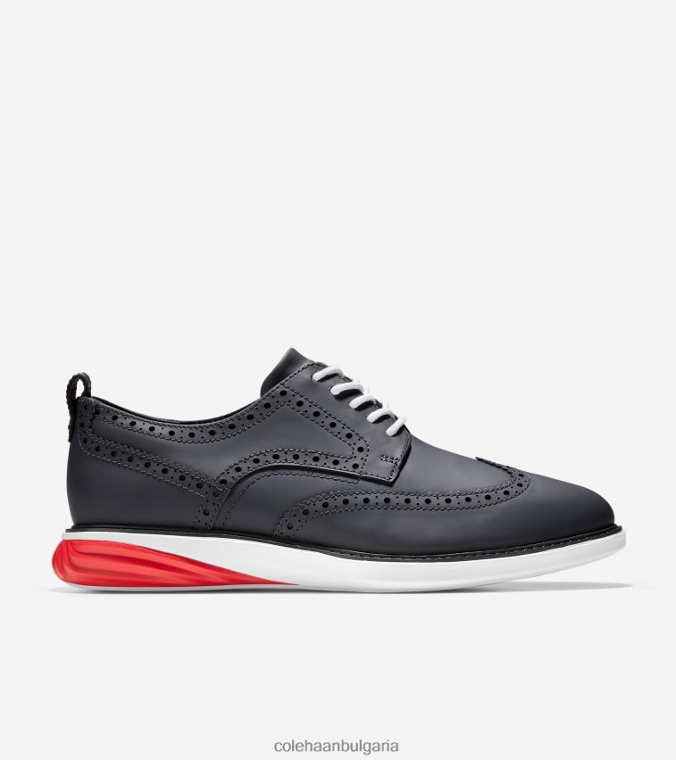 Cole Haan grand evolution shortwing oxford мъже 84PB6Z458 индиго мастило оптичен бял пламък обувки