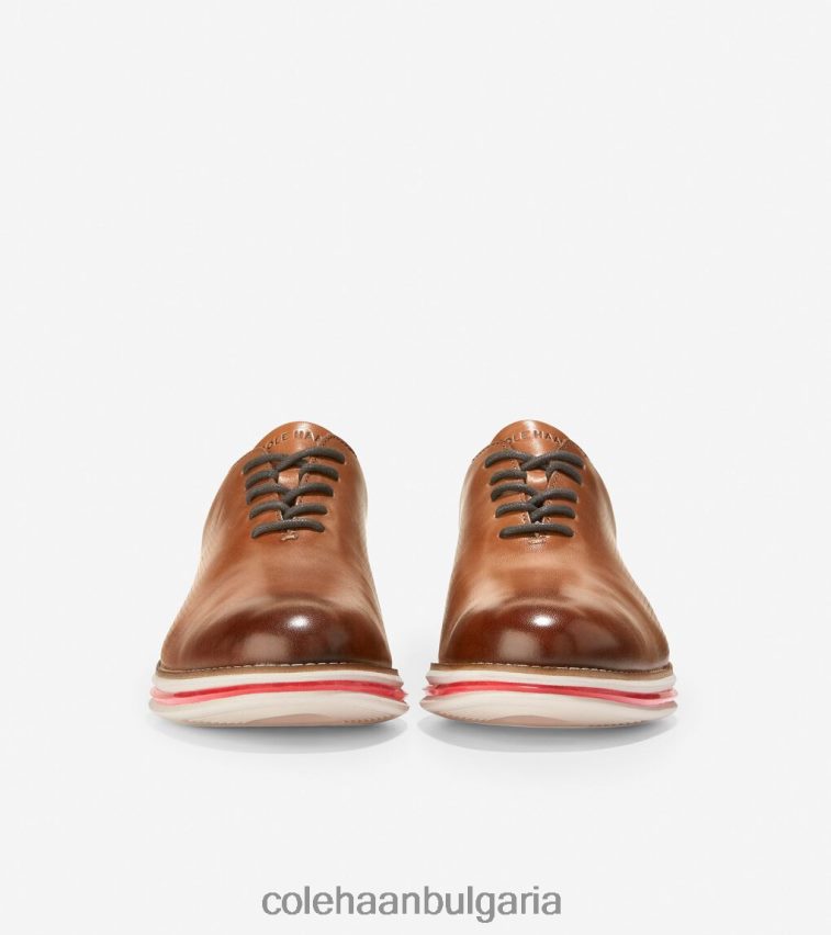 Cole Haan originalgrand energy twin oxford мъже 84PB6Z465 британски тен-тъмен печено-разтопена лава обувки