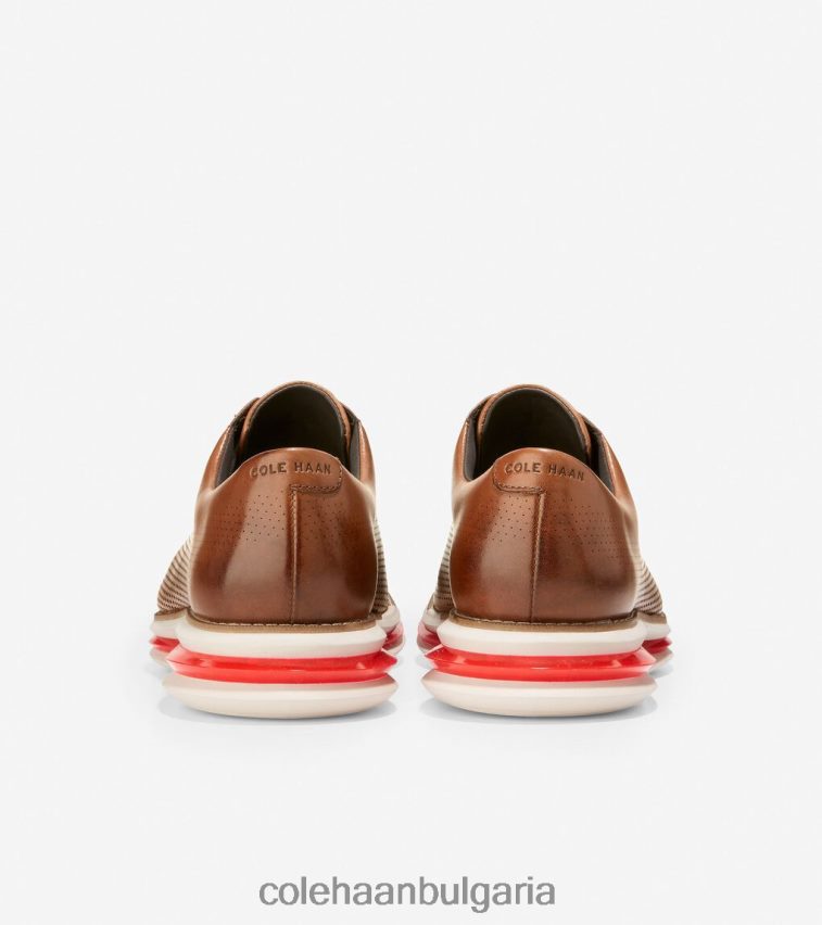 Cole Haan originalgrand energy twin oxford мъже 84PB6Z465 британски тен-тъмен печено-разтопена лава обувки