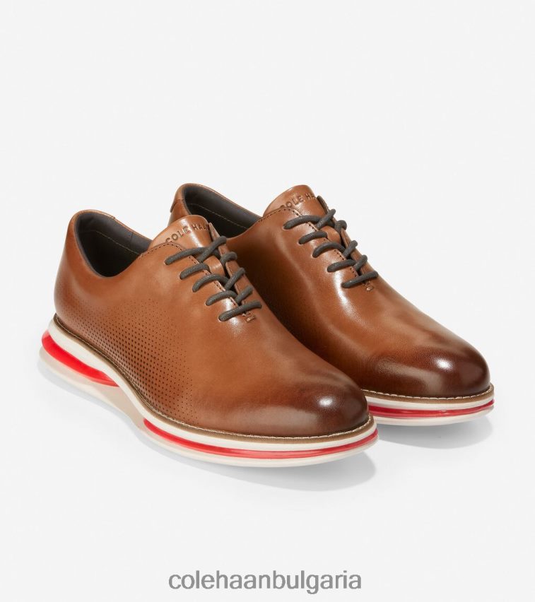 Cole Haan originalgrand energy twin oxford мъже 84PB6Z465 британски тен-тъмен печено-разтопена лава обувки