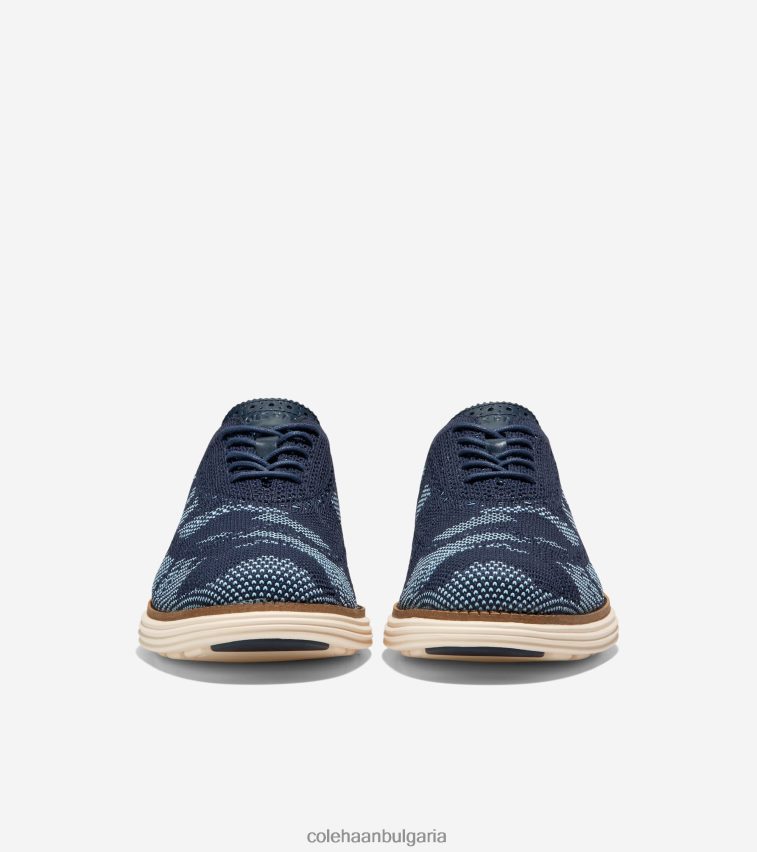 Cole Haan originalgrand remastered wingtip oxford мъже 84PB6Z445 син звънец-тъмносиньо сако камуфлажен стичлайт обувки