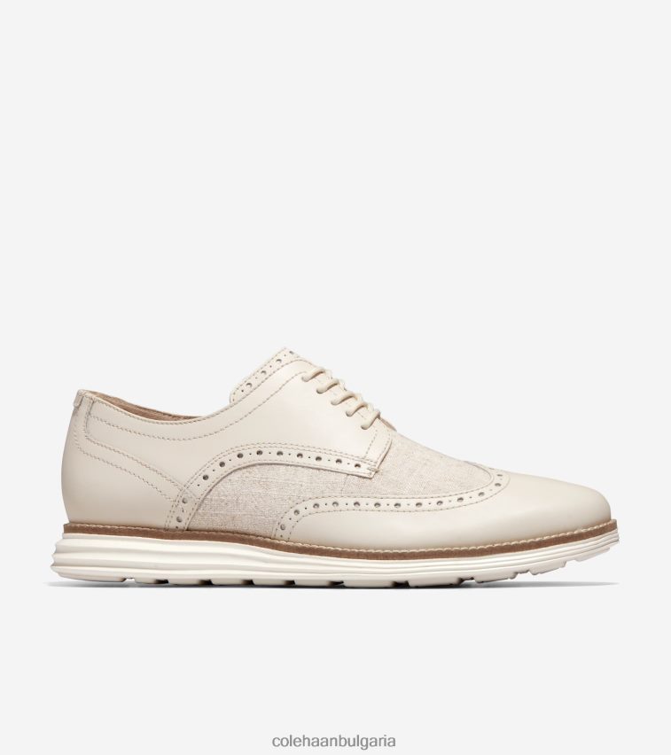 Cole Haan originalgrand wingtip oxford мъже 84PB6Z283 Корнуол синьо-слонова кост обувки
