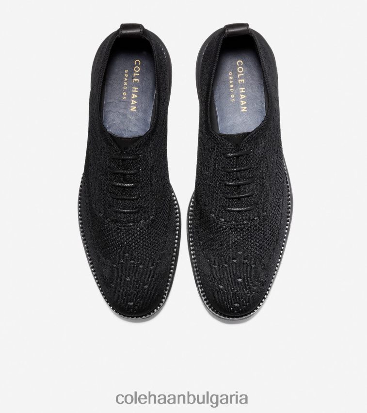 Cole Haan originalgrand wingtip oxford мъже 84PB6Z393 черен стичлайт обувки