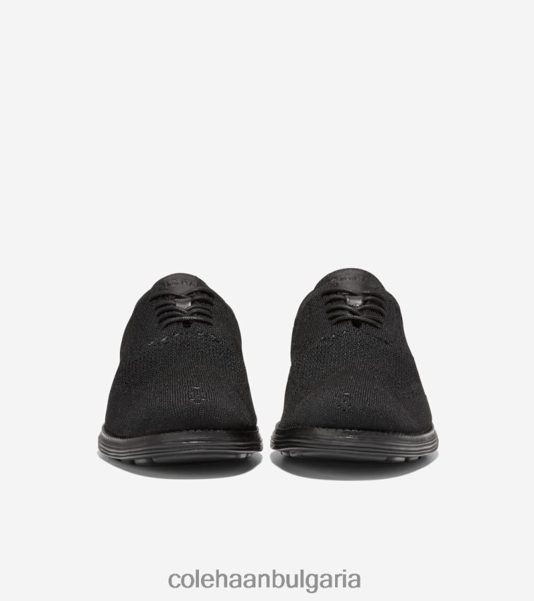 Cole Haan originalgrand wingtip oxford мъже 84PB6Z393 черен стичлайт обувки