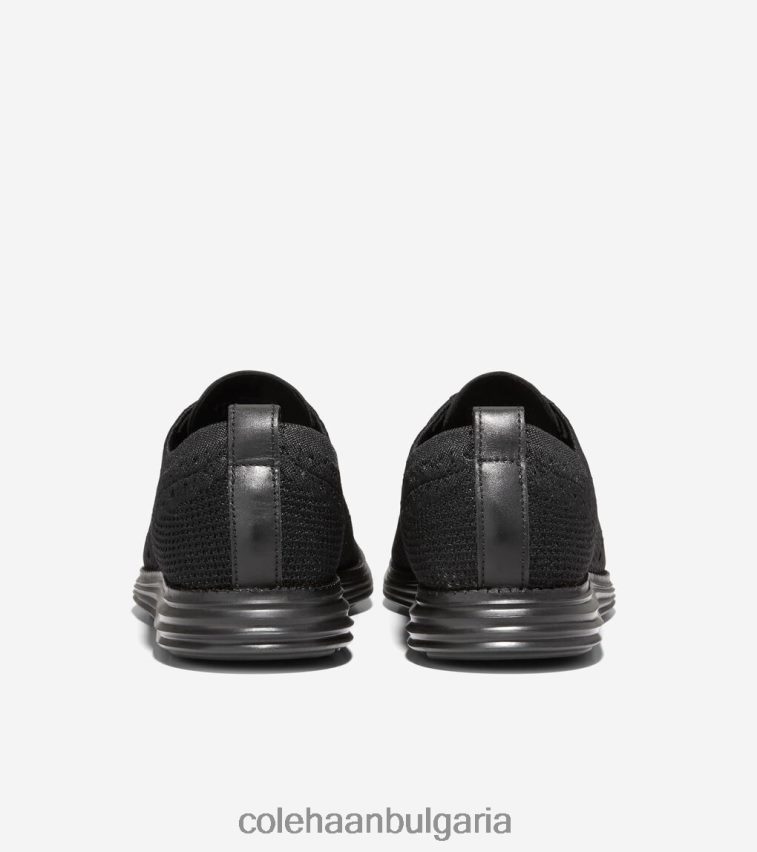 Cole Haan originalgrand wingtip oxford мъже 84PB6Z393 черен стичлайт обувки