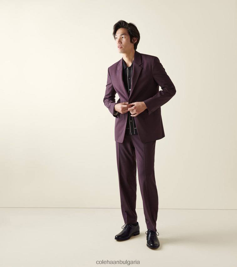 Cole Haan washington grand laser wingtip oxford мъже 84PB6Z419 Черна кожа обувки