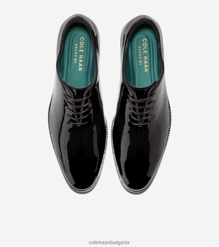 Cole Haan washington grand laser wingtip oxford мъже 84PB6Z422 черен патент обувки