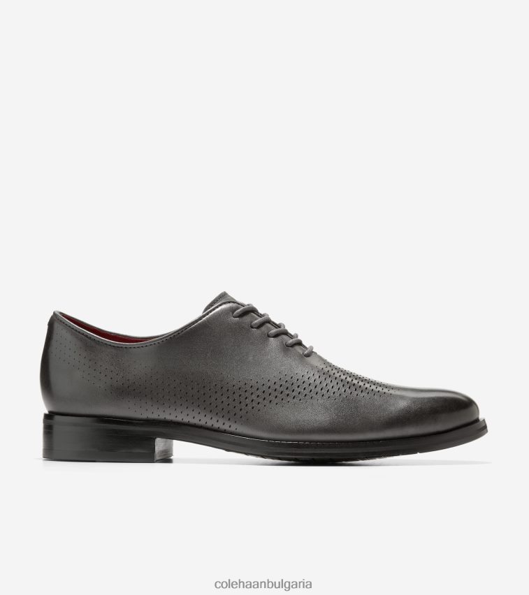 Cole Haan washington grand laser wingtip oxford мъже 84PB6Z423 сиво райе обувки