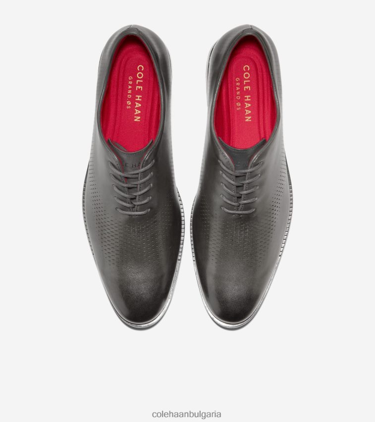 Cole Haan washington grand laser wingtip oxford мъже 84PB6Z423 сиво райе обувки