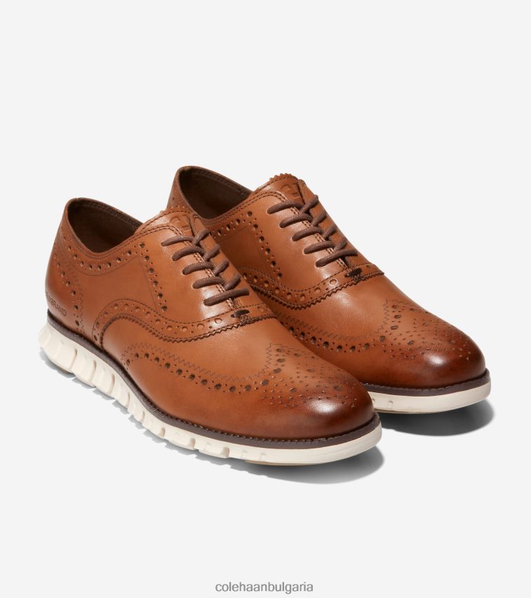 Cole Haan zerogrand wingtip oxford мъже 84PB6Z395 британски тен обувки