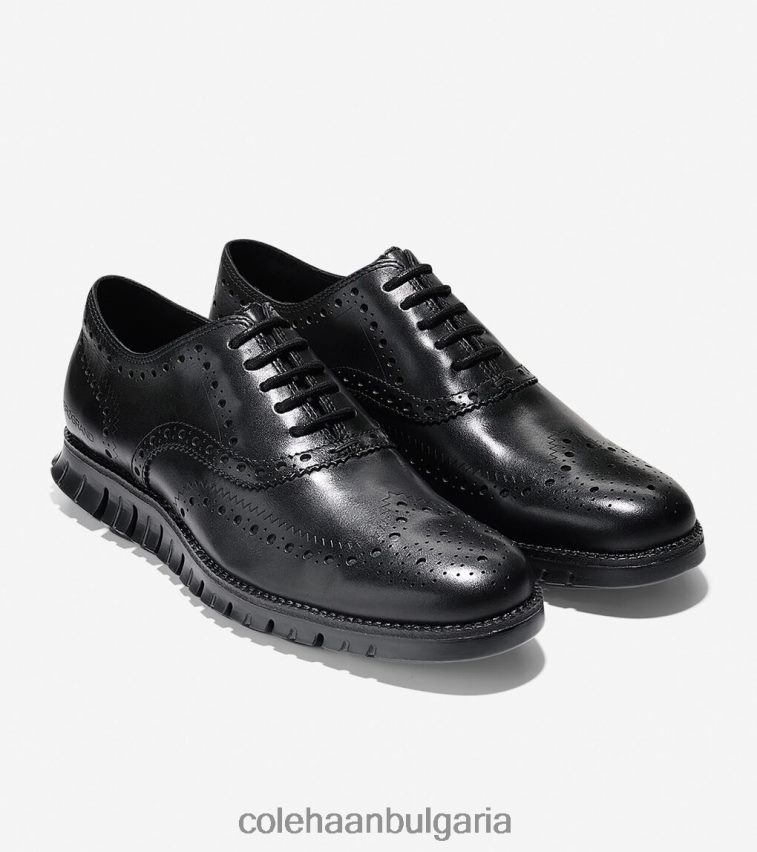 Cole Haan zerogrand wingtip oxford мъже 84PB6Z396 черен обувки
